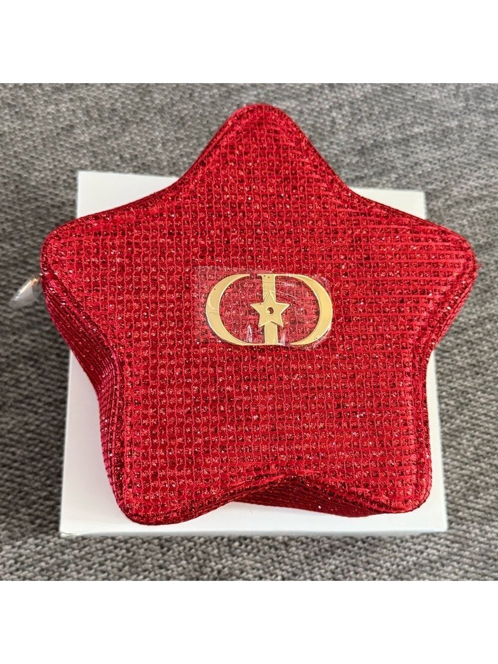 Dior Lunar New Year Red Star Makeup Bag Cosmetic Pouch Mini New Authentic - Picture 11 of 17